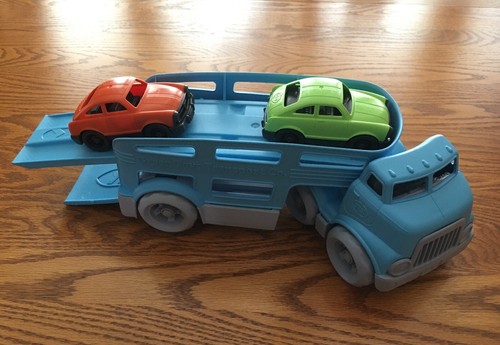 Green toys car carrier vehicle - toys,