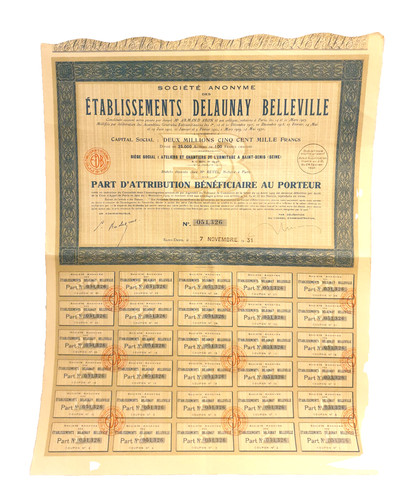 Bon porteur 100 francs de - 100,